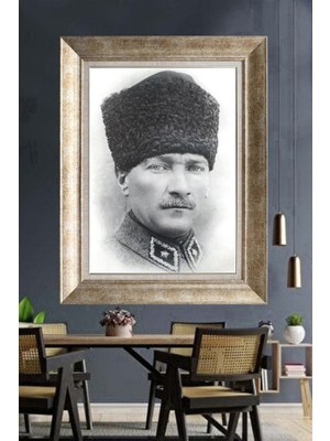 Giyense Gümüş Çerçeveli Atatürk Tablo A345