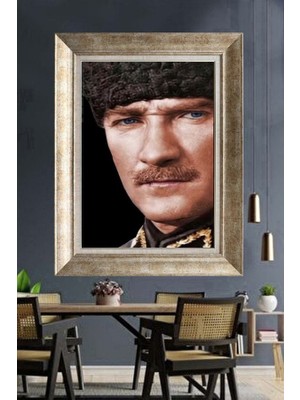 Giyense Gümüş Çerçeveli Atatürk Tablo A333