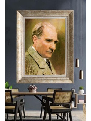Giyense Gümüş Çerçeveli Atatürk Tablo A357