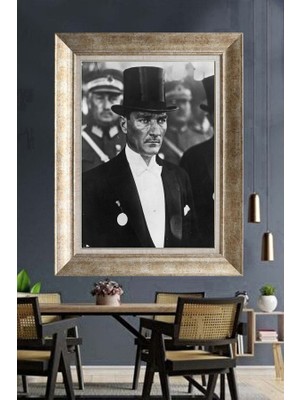 Giyense Gümüş Çerçeveli Atatürk Tablo A342