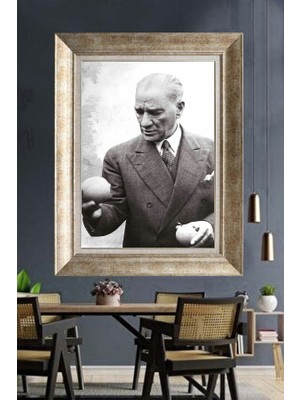 Giyense Gümüş Çerçeveli Atatürk Tablo A364