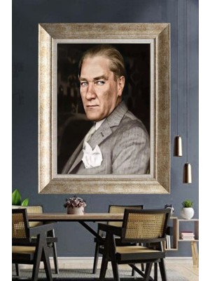 Giyense Gümüş Çerçeveli Atatürk Tablo A336