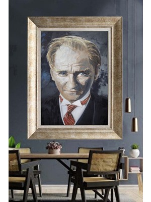 Giyense Gümüş Çerçeveli Atatürk Tablo A415
