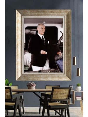 Giyense Gümüş Çerçeveli Atatürk Tablo A434