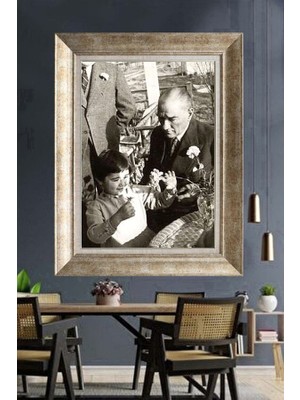 Giyense Gümüş Çerçeveli Atatürk Tablo A437