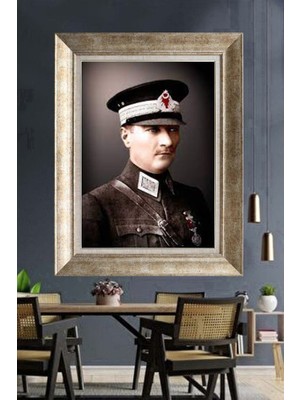 Giyense Gümüş Çerçeveli Atatürk Tablo A408