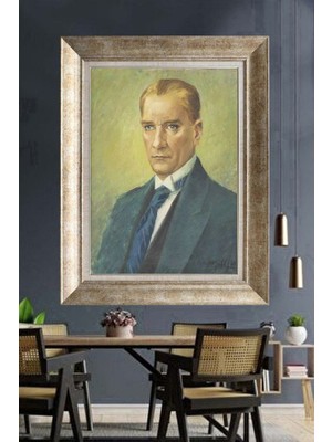 Giyense Gümüş Çerçeveli Atatürk Tablo A426