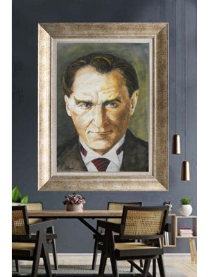 Giyense Gümüş Çerçeveli Atatürk Tablo A375