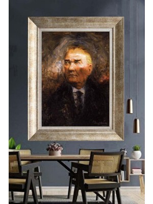 Giyense Gümüş Çerçeveli Atatürk Tablo A431