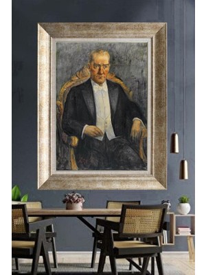 Giyense Gümüş Çerçeveli Atatürk Tablo A458