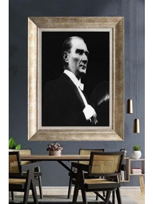 Giyense Gümüş Çerçeveli Atatürk Tablo A440