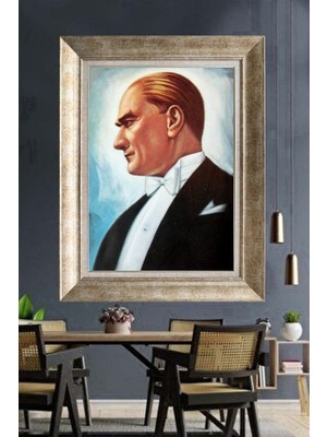 Giyense Gümüş Çerçeveli Atatürk Tablo A413