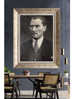 Giyense Gümüş Çerçeveli Atatürk Tablo A452