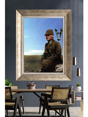 Giyense Gümüş Çerçeveli Atatürk Tablo A484