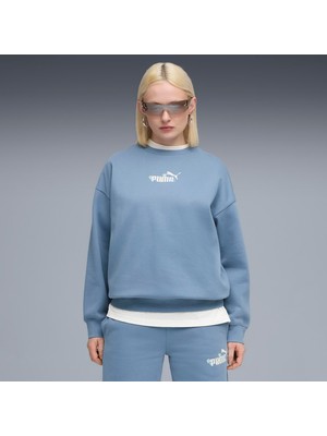 Puma Essential Nature 2.0  Crew Kadın Mavi Sweatshirt