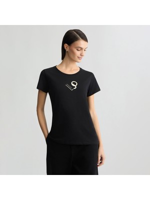 Liu Jo Kadın Siyah T-Shirt