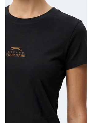 Slazenger Kosta Kadın  Siyah Tişört