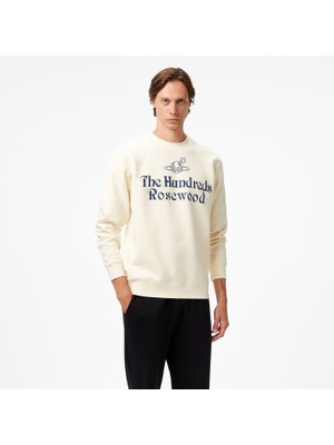 The Hundreds Rosewood Crewneck Erkek Beyaz Sweatshirt