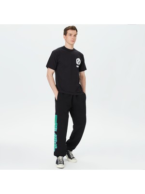 Huf Anthem Polar Erkek Siyah Eşofman Altı