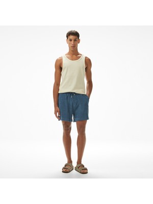 Calvin Klein Towelling Erkek Mavi Şort