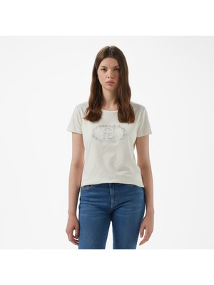 Liu Jo Kadın Beyaz T-Shirt