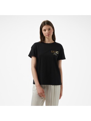 Liu Jo Kadın Siyah T-Shirt