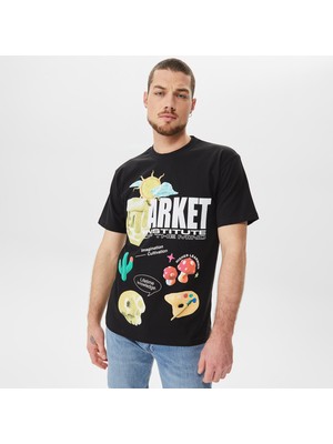 Market Institute Of The Mind Erkek Siyah T-Shirt