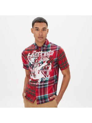 The Hundreds Crash Ss Woven Erkek Kırmızı Gömlek
