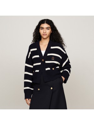 Tommy Hilfiger Kadın Mavi Triko