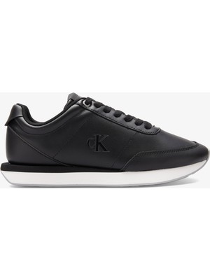 Calvin Klein Retro Runner Lace Up Kadın Siyah Sneaker