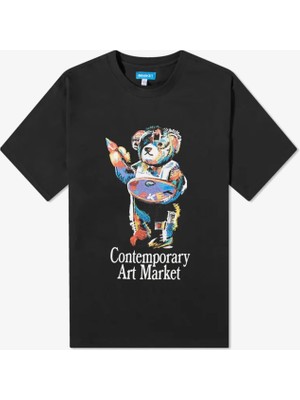 Market Art Market Bear Erkek Siyah T-Shirt