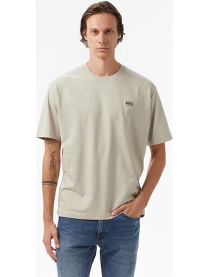 Boss Erkek Açık Bej T-Shirt