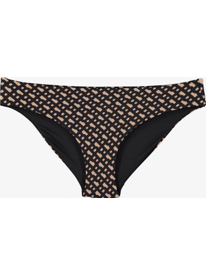Boss Monogram Classic Kadın Siyah Bikini Altı