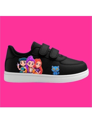 Archie Pet Kız Çocuk Renkli Fun Kızlar ve Kedileri  Baskılı Spor Ayakkabı