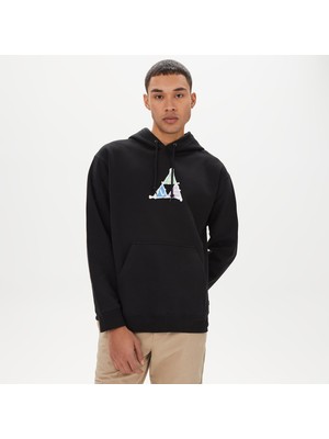 Huf No-Fi Tt Erkek Siyah Hoodie