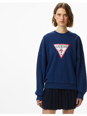 Guess Jeans Kadın Lacivert Sweatshirt