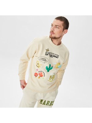 Market Institute Of The Mind Crewneck Erkek Bej Sweatshirt