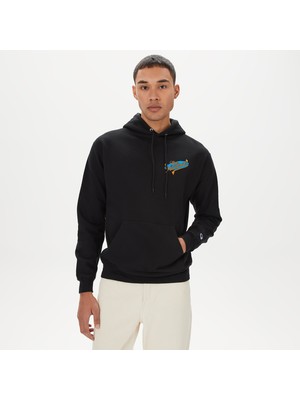 The Hundreds Industry Slant Erkek Siyah Hoodie