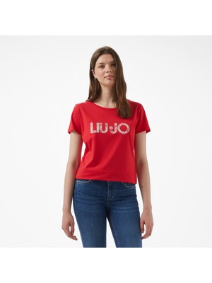 Liu Jo Kadın Pembe T-Shirt