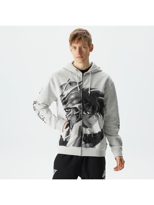 Huf x Gundam Endless Waltz Split Erkek Gri Hoodie