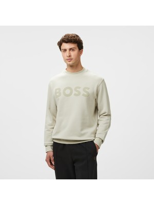Boss Erkek Bej Sweatshirt