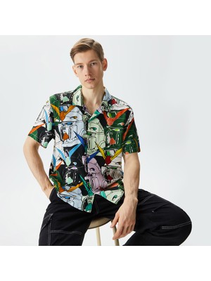 Huf Gundam Heads Resort Shirt Erkek Renkli Gömlek
