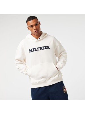 Tommy Hilfiger Erkek Beyaz Sweatshirt