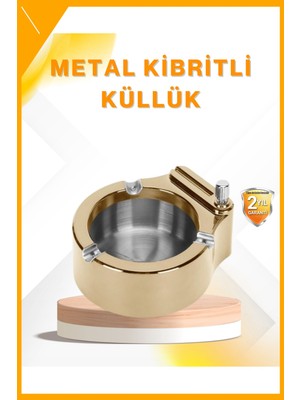 Esplendor Metal Gövde Çakmak Entegreli Küllük Yeniden Doldurulabilir Çoklu Yuvalı