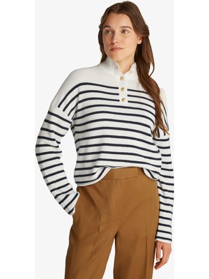Tommy Hilfiger Kadın Beyaz Polo