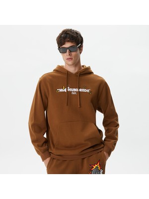 The Hundreds League Erkek Kahverengi Hoodie