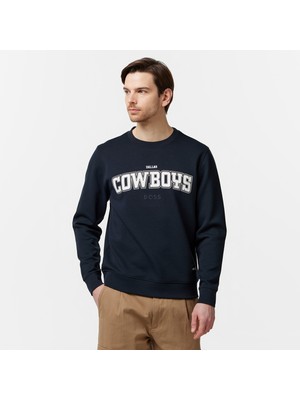 Boss Erkek Mavi Sweatshirt