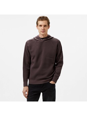 Calvin Klein Pullover Erkek Kahverengi Sweatshirt