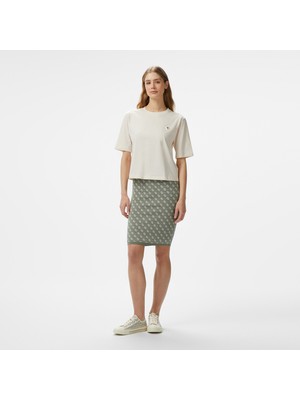 Guess Lise 4g Harper Viscose Yarn Kadın Mavi Etek