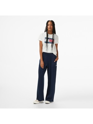 Tommy Hilfiger Script Straing Pique Kadın Mavi Eşofman Altı